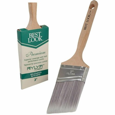 BEST LOOK Premium 3 In. Angle Nylyn Paint Brush DIB 422-300